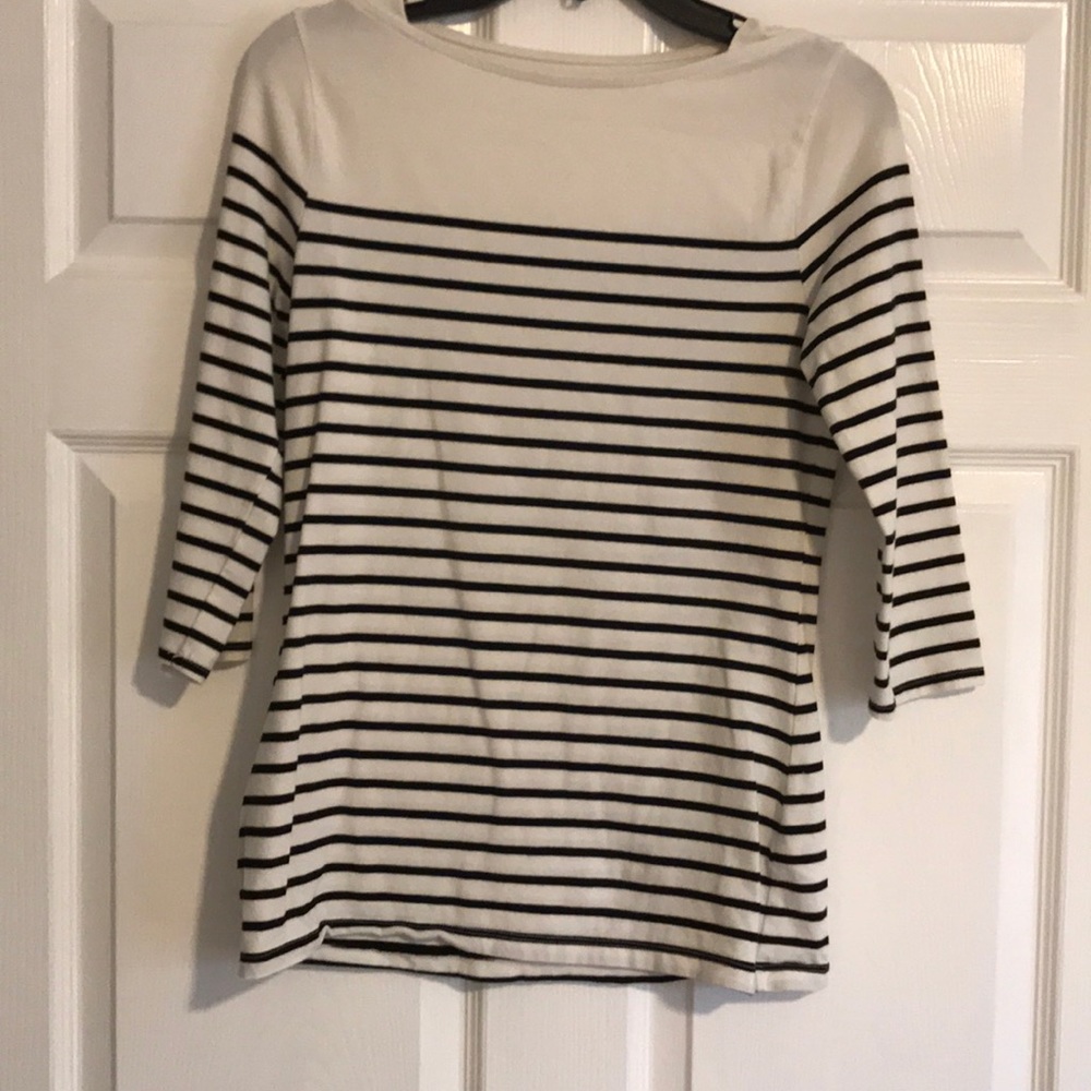 White & black shirt